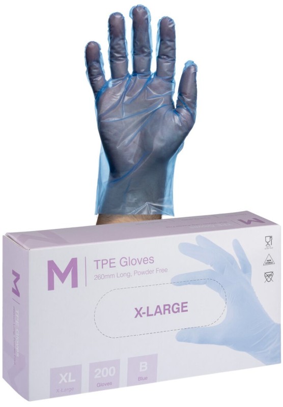 TPE Embossed Gloves PF - L Pack