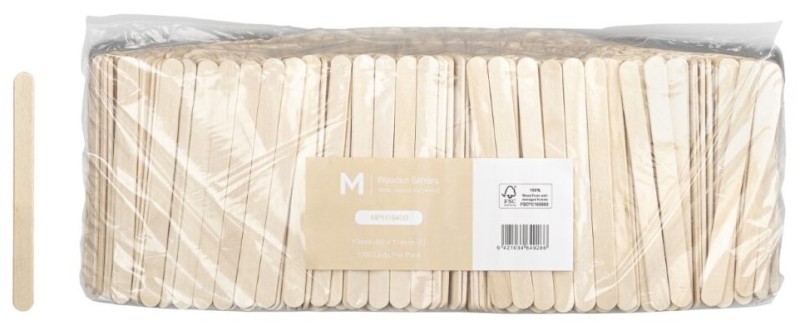 WD Stirrer Sticks Natural - 10 x 114 Pack