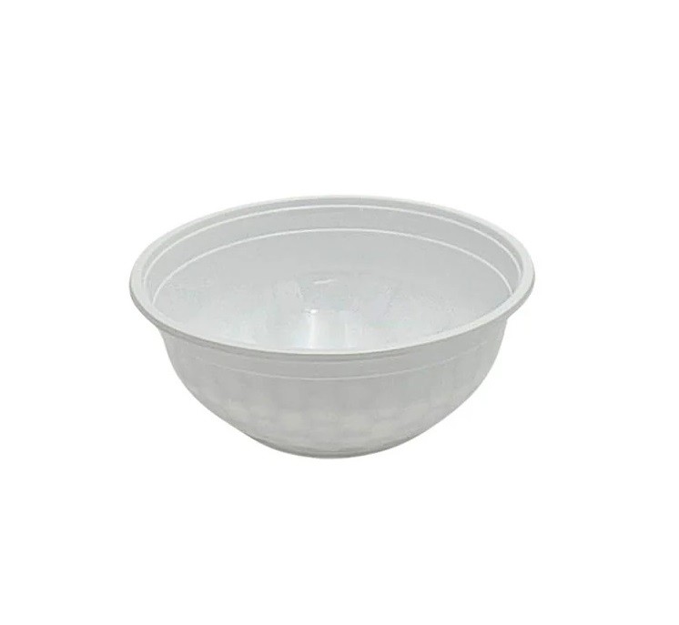 32oz Plastic Noodle Bowl w/Lids - White