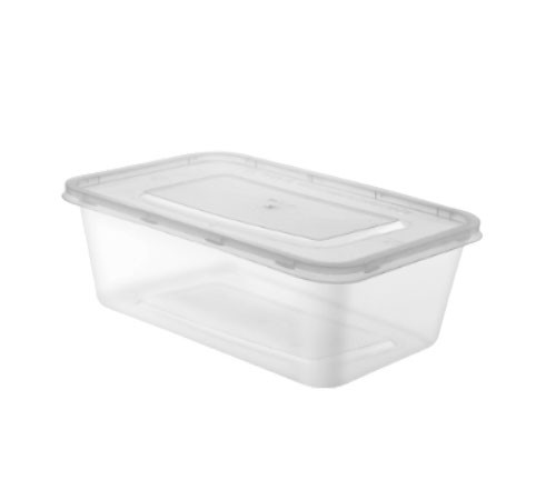 750ml PP Clear Cont w/Lid