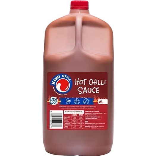 Hot Chilli Sauce Kiwi Style - 6L